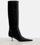 Saint Laurent Victoire 55 leather knee-high boots