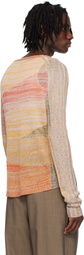 Eckhaus Latta Orange & Beige Symphony Sweater