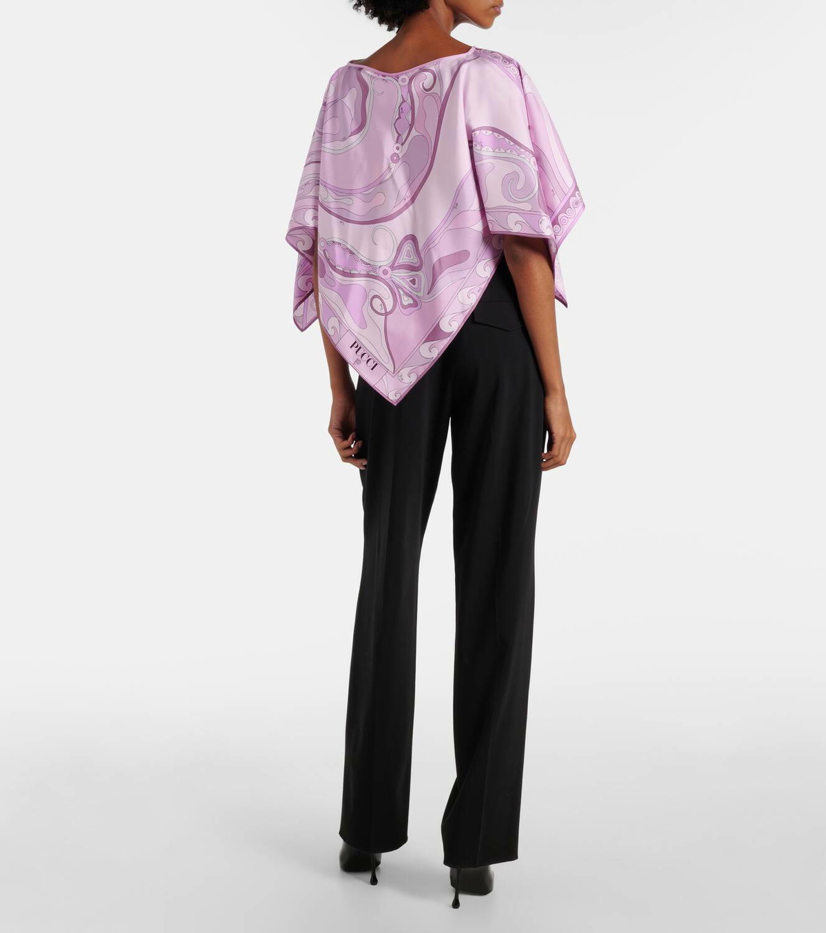 EMILIO PUCCI 貝殻柄　バックオープン クロップド丈キャミソール Pucci Cotton poplin crop top Emilio Pucci