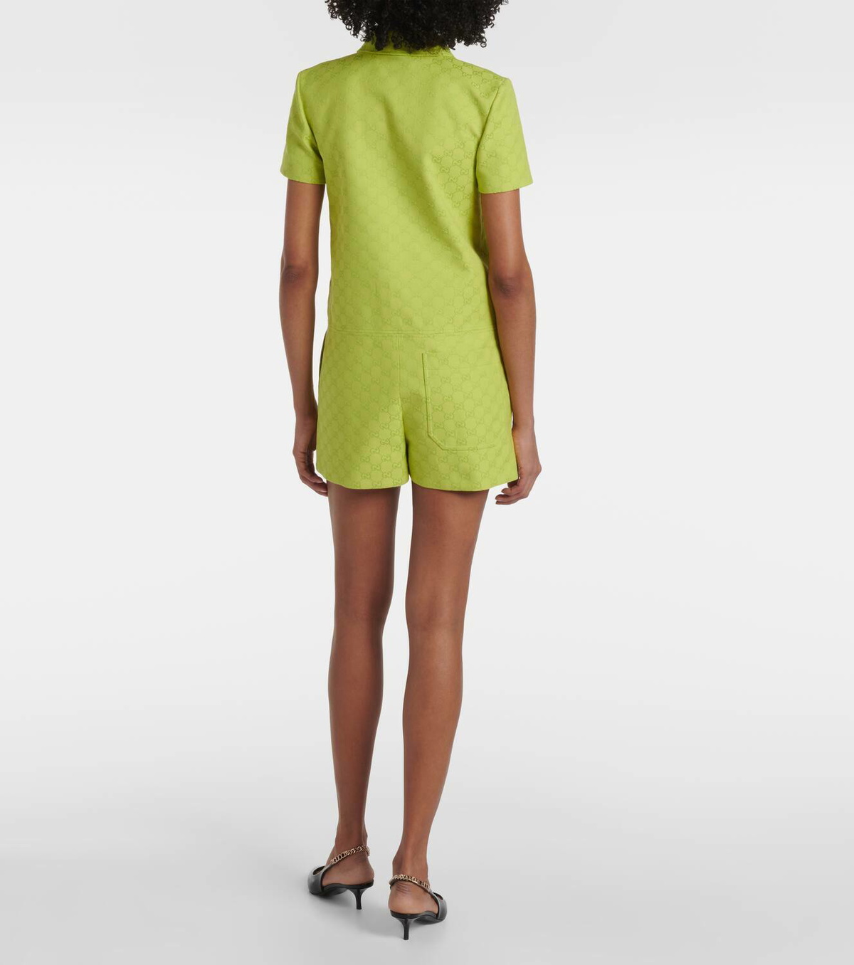Gucci Horsebit GG Canvas romper