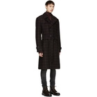 Nudie Jeans Burgundy Check Lennart Coat