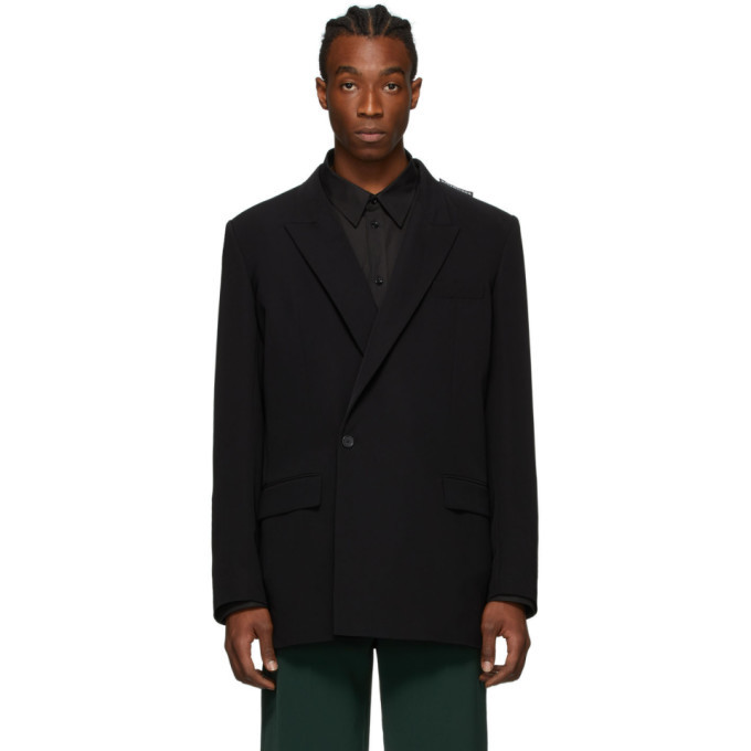 Balenciaga Black 80s Shoulder Blazer Balenciaga