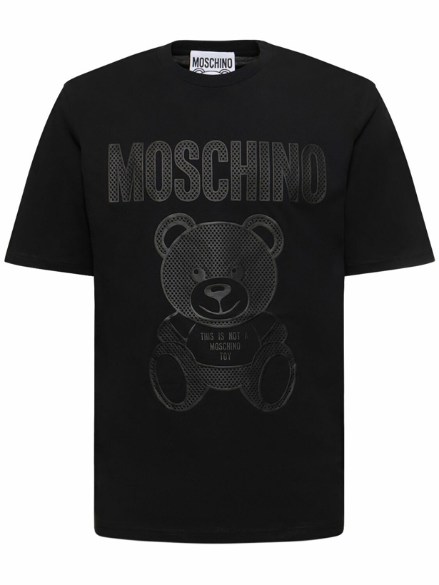 Photo: MOSCHINO - Teddy Print Organic Cotton T-shirt