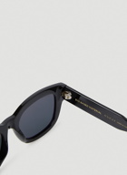 Round Frame Sunglasses in Black