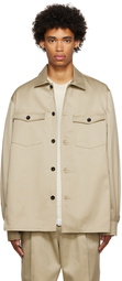 sacai Beige Cotton Shirt