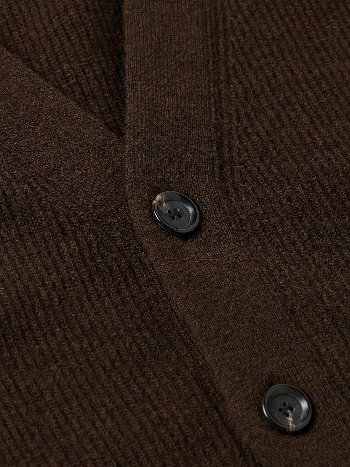 Oliver Spencer - Caradale Ribbed Wool Cardigan - Brown