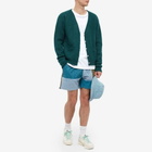 The Future Is On Mars Men's Corduroy Patchwork Short in Nova Blue