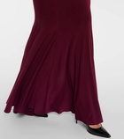 Norma Kamali Turtleneck open-back gown