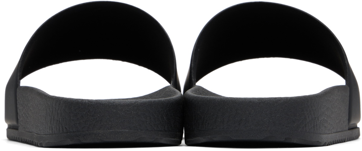 Hugo Black Logo Strap Pool Slides
