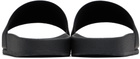 Hugo Black Logo Strap Pool Slides