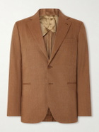 Frescobol Carioca - Paulo Linen and Virgin Wool-Blend Suit Jacket - Brown