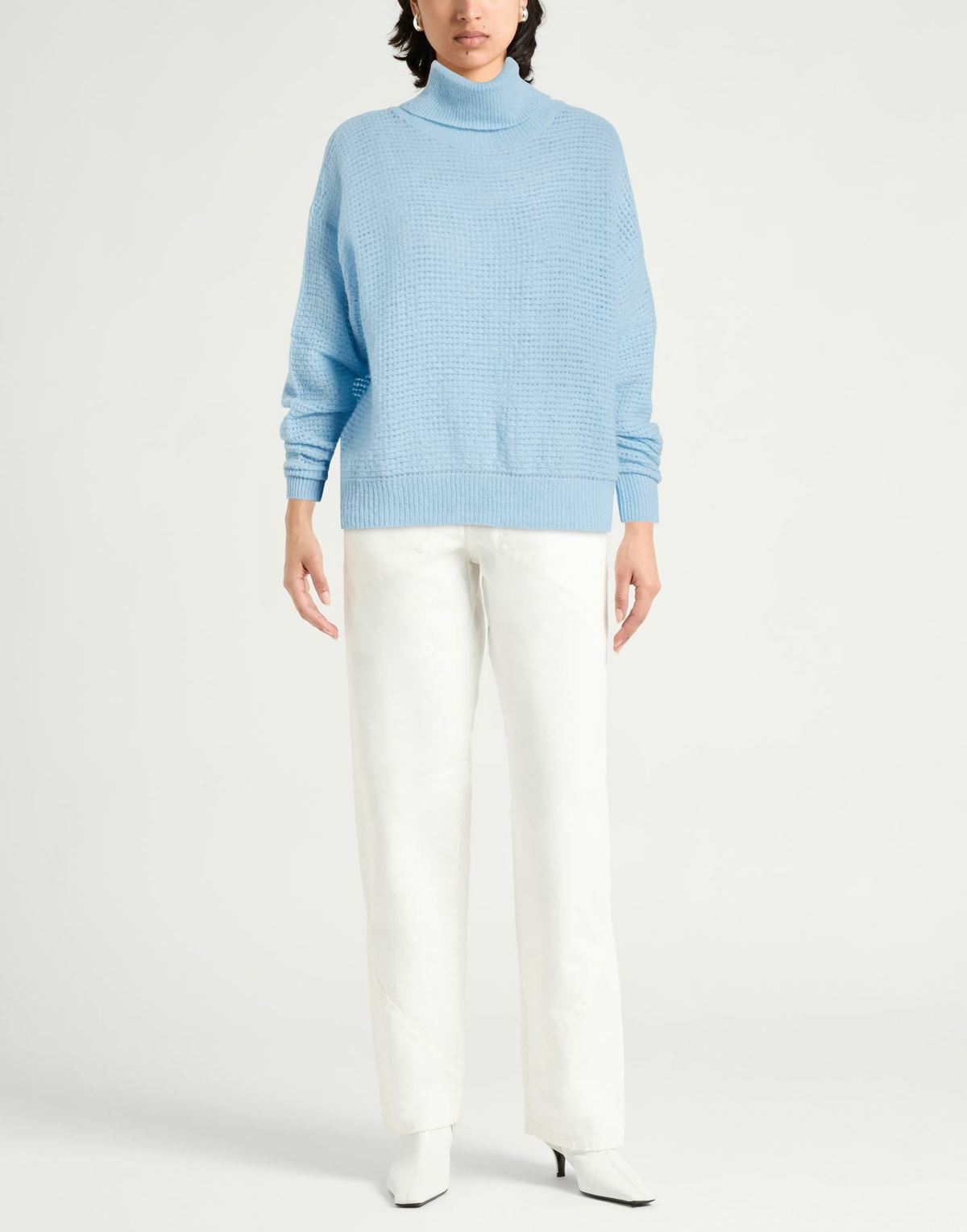 Peserico Womens Turtleneck Sky in Blue