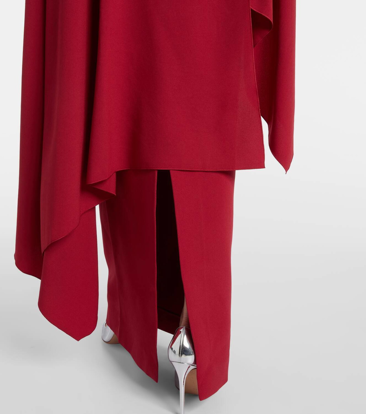 Roksanda Demetria caped crêpe gown