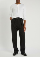 Tom Ford Henley Stretch-cotton top White