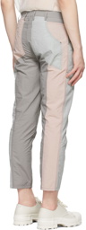 Eckhaus Latta Grey & Pink Blunt Redux Trousers