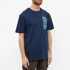 Hikerdelic Men's Rave Flyer T-Shirt in Navy