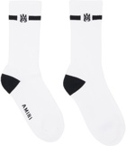 AMIRI White & Black M.A. Embroidery Socks