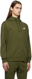 Nike Green Sportswear Club Full-Zip Hoodie
