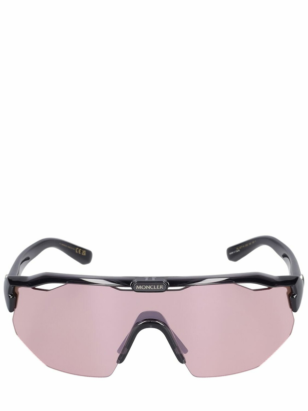 Photo: MONCLER Shield Acetate Mask Sunglasses