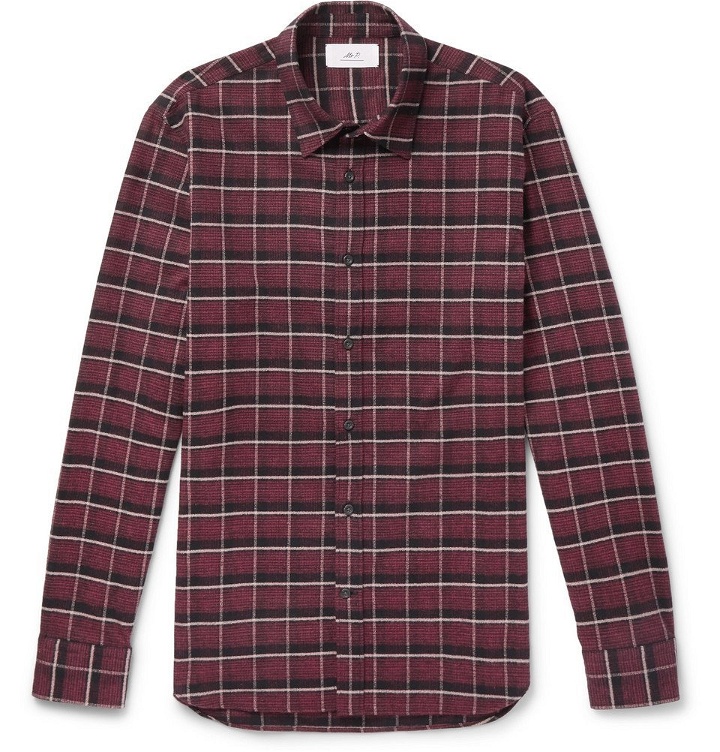 Photo: Mr P. - Checked Brushed Cotton-Flannel Shirt - Men - Red