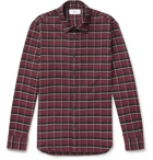 Mr P. - Checked Brushed Cotton-Flannel Shirt - Men - Red