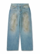 ssstein - Wide-Leg Distressed Jeans - Blue