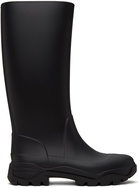 Maison Margiela Black Tabi Rain Boots