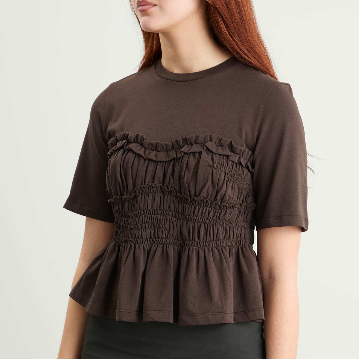 Cecilie Bahnsen Women's Vilde T-Shirt in Brown
