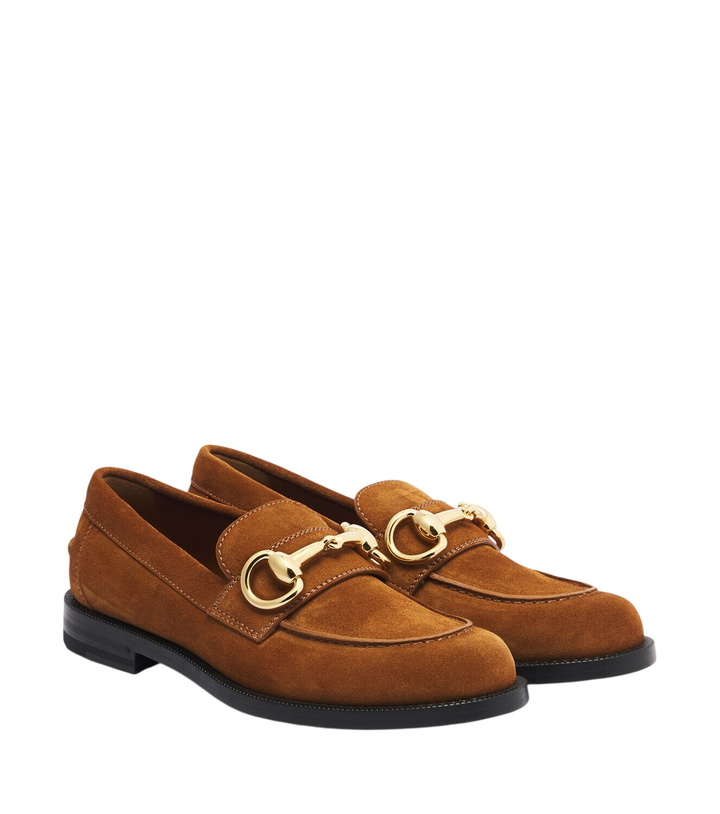 Photo: Gucci Horsebit suede loafers