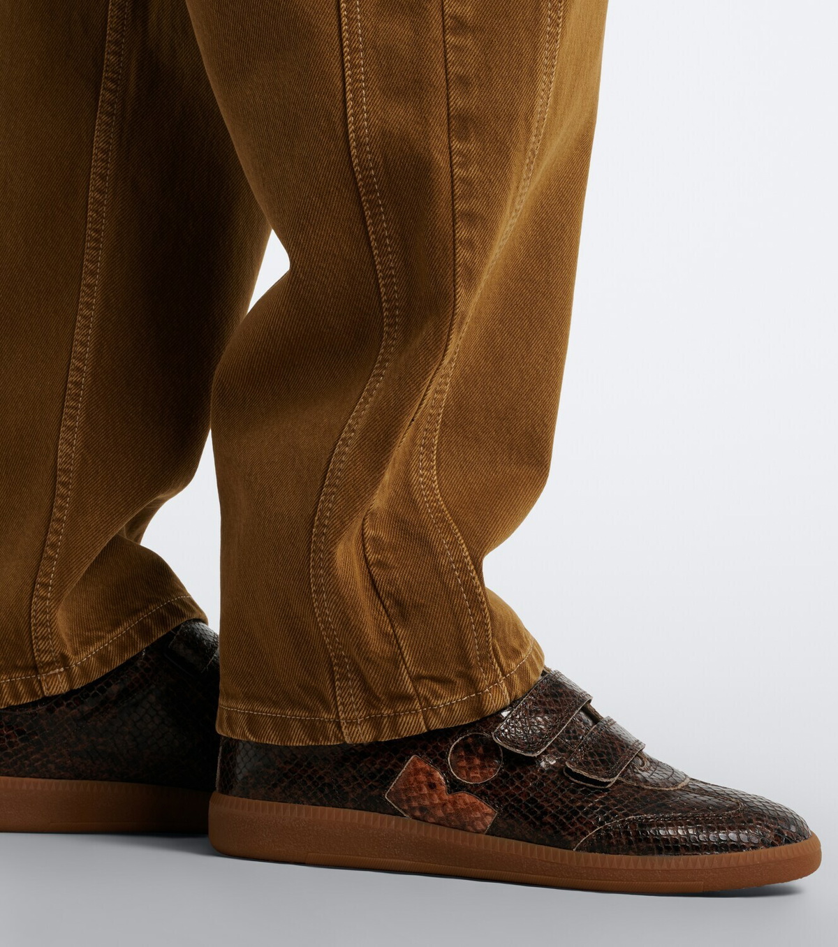 Isabel Marant Beth snake-effect leather sneakers
