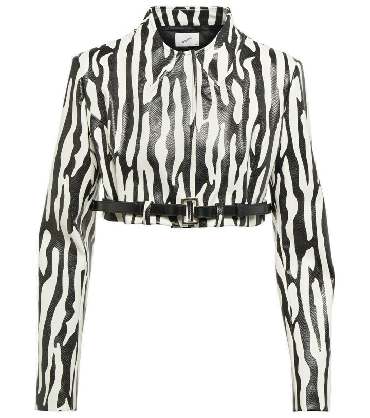 Photo: Coperni - Zebra-print cropped blazer