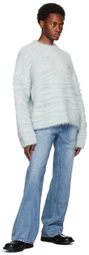Bonsai Blue Jacquard Sweater