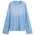 Acne Studios Men's Edden 1996 Long Sleeve T-Shirt in Cornflower Blue