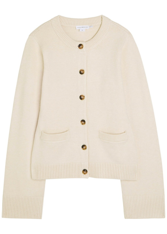 Photo: Good American Knitted Cardigan Cream
