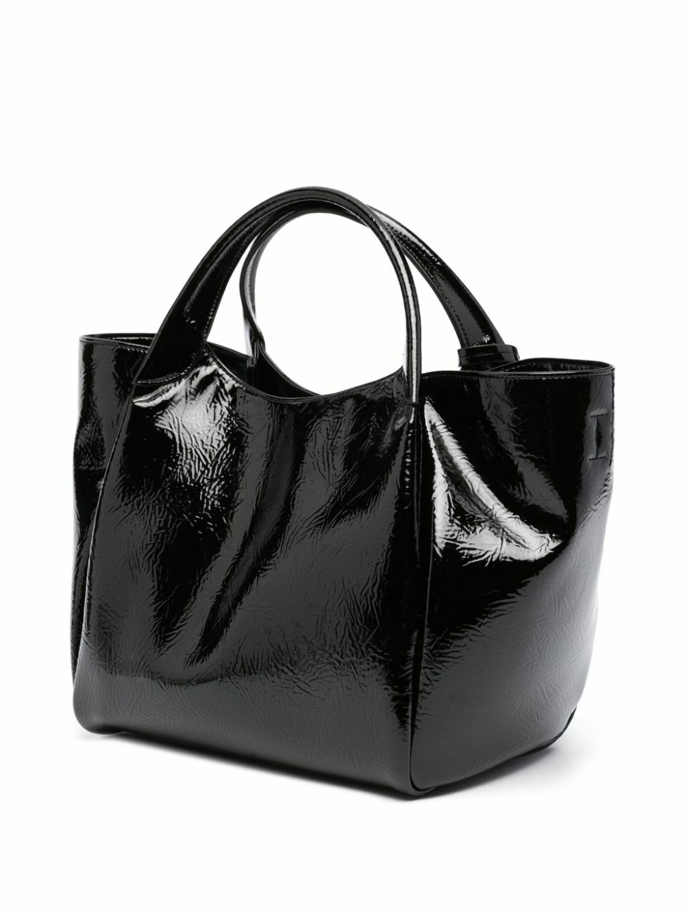 EMPORIO ARMANI: bag in grained synthetic leather - White | EMPORIO ARMANI  tote bags Y3D165YFO5B online at GIGLIO.COM