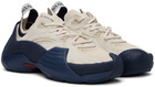 Lanvin Off-White & Navy Flash-X Sneakers