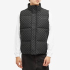 Daily Paper Men's Pondo Monogram Down Vest in Black