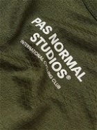 Pas Normal Studios - Logo-Print Stretch-Mesh Base Layer - Green