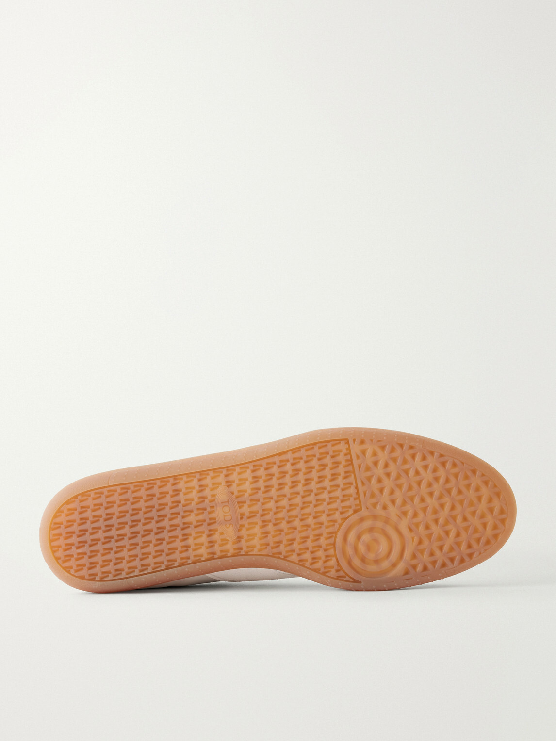 Tod's - Suede-Trimmed Leather Sneakers - White