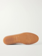 Tod's - Suede-Trimmed Leather Sneakers - White