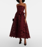 Elie Saab Silk-blend guipure lace cocktail dress