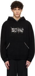 Dime Black Hardcore Wool Hoodie