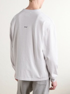 WTAPS - Logo-Appliquéd Cotton-Jersey T-Shirt - Gray
