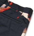 Paul Smith - Slim-Fit Printed Cotton-Blend Shorts - Blue