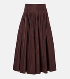 'S Max Mara Pleated taffeta midi skirt