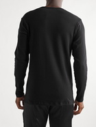 TOM FORD - Stretch Cotton-Jersey Henley T-Shirt - Black