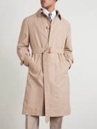 Brunello Cucinelli - Belted Cotton-Blend Trench Coat - Brown