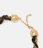 Jacquemus Pièces leather charm necklace