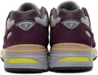 New Balance Burgundy Patta Edition Made In UK 991v2 Sneakers