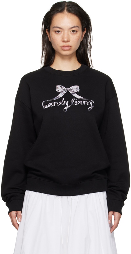 Photo: Sandy Liang Black Chrome Sweatshirt